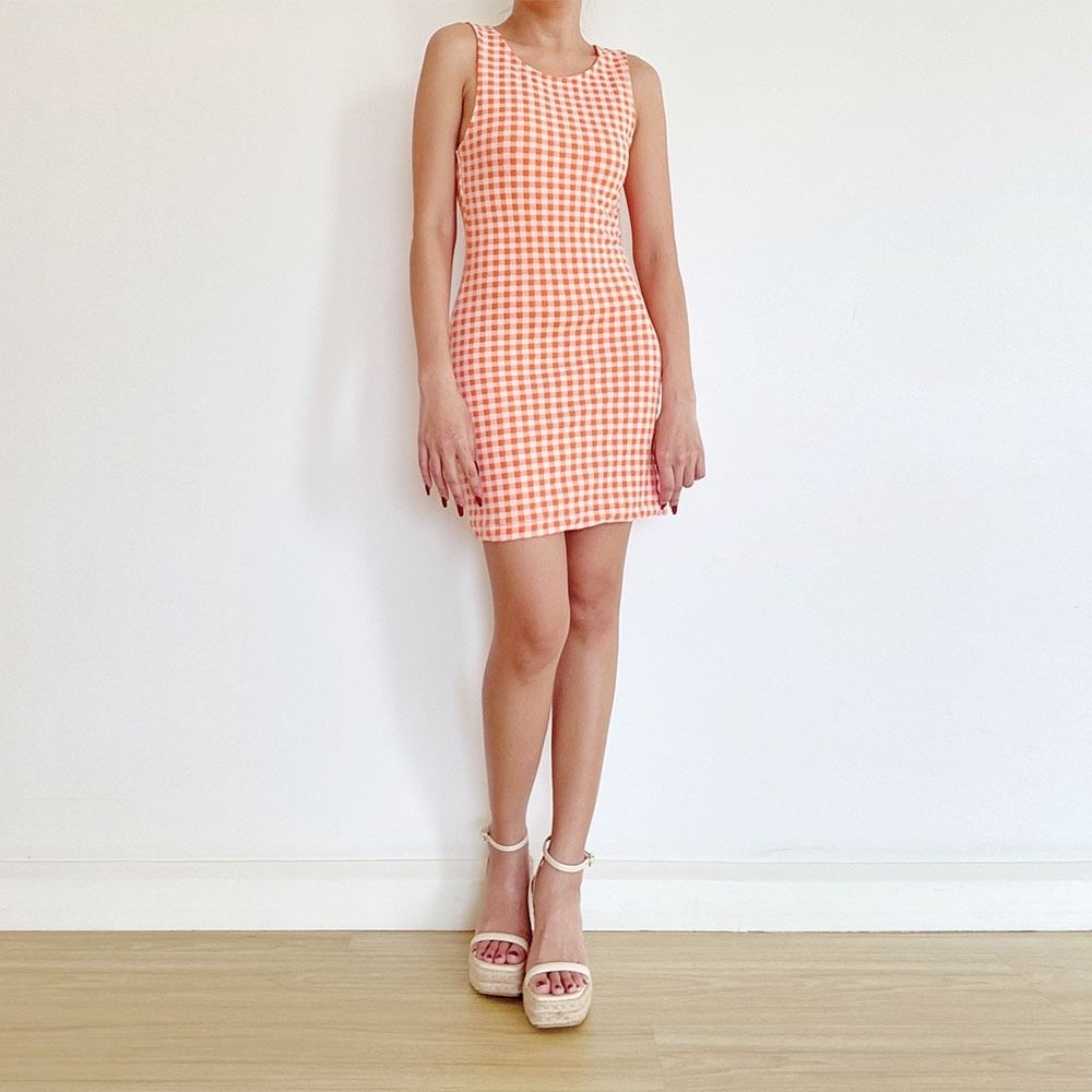 Mango Gingham Dress
